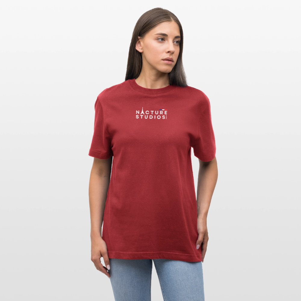 Paris Relaxed Fit Unisex Organic T-Shirt - Erdrot
