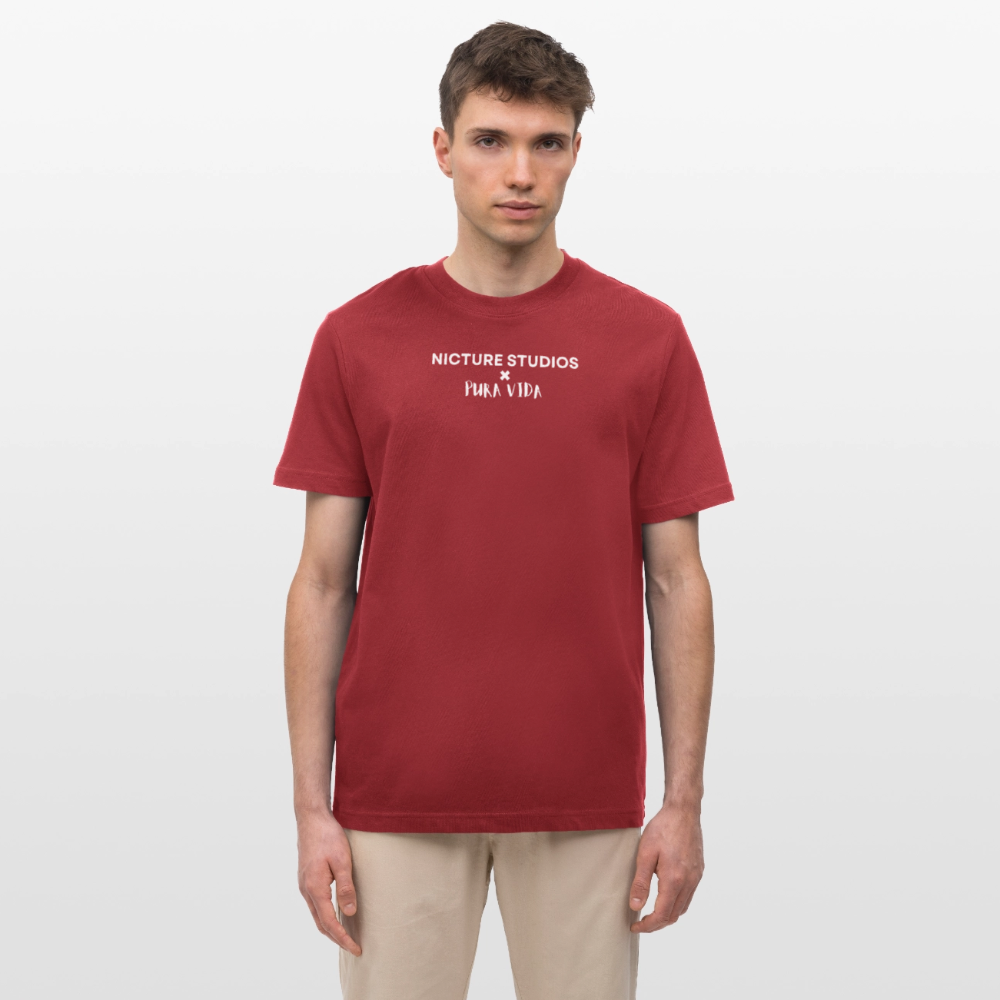 Costa Rica Pura Vida Relaxed Fit Unisex Organic T-Shirt - Erdrot
