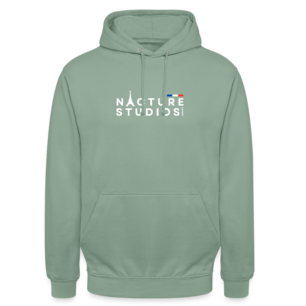 Paris Unisex Hoodie - Graugrün