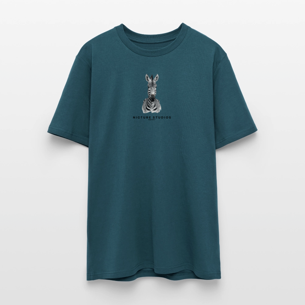 Zebra Unisex Bio-T-Shirt - Dunkles Petrol