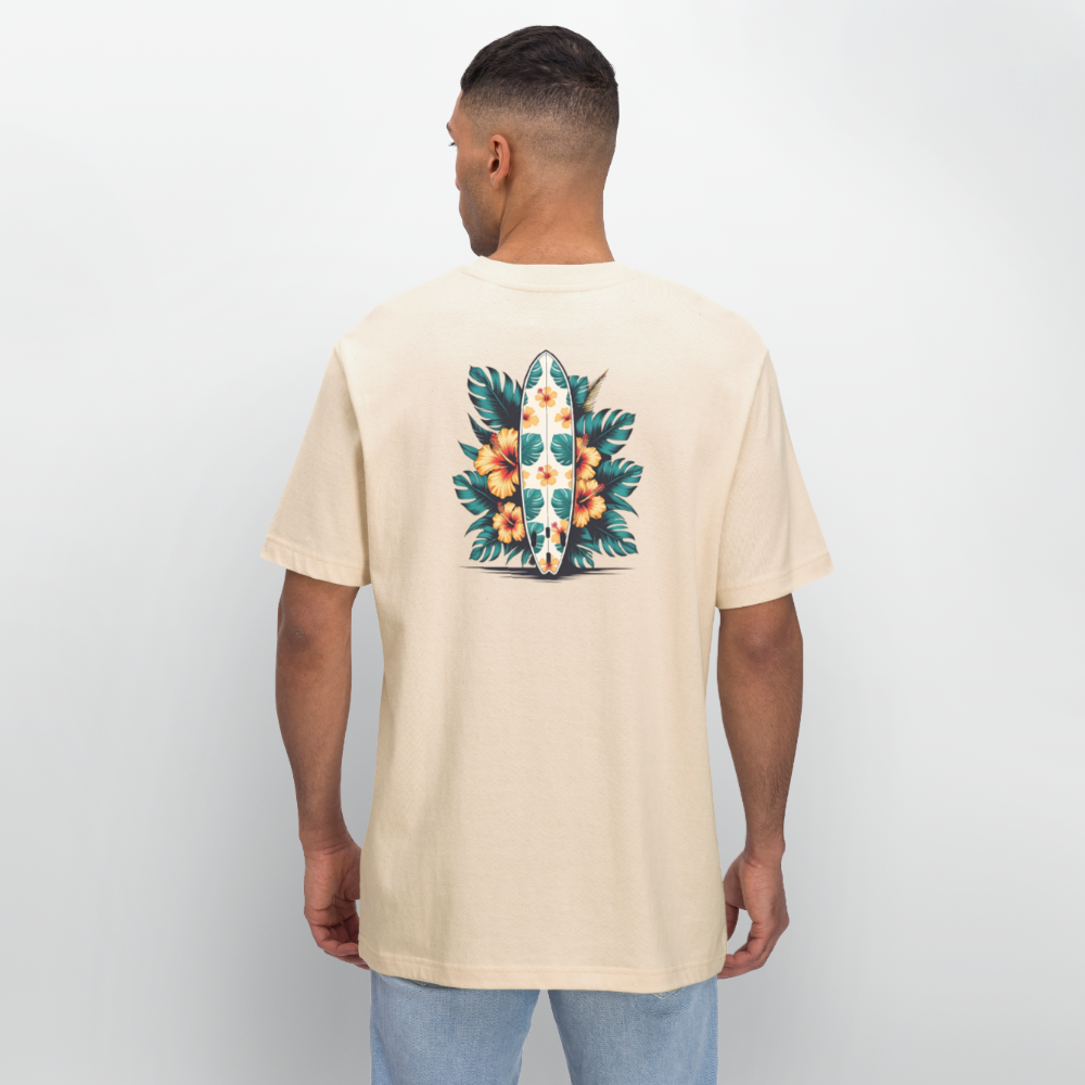 Surf Relaxed Fit Unisex Bio-T-Shirt - Weißgrau