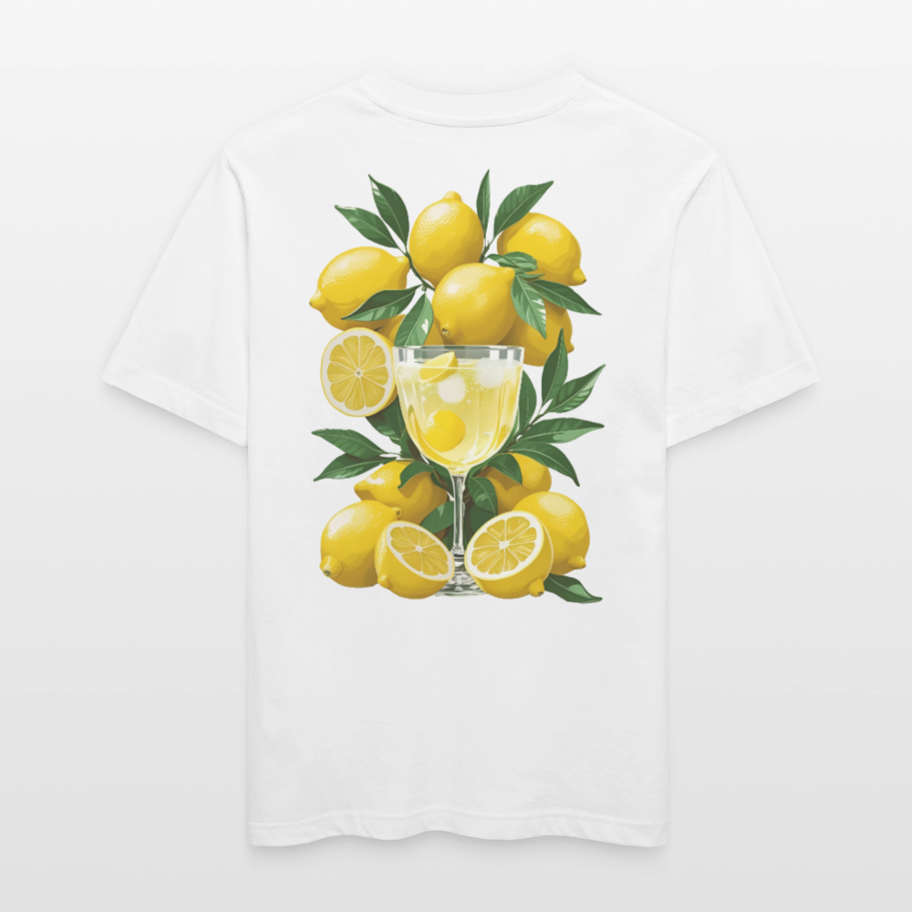 "Limone" Relaxed Fit Unisex Bio-T-Shirt - Weiß
