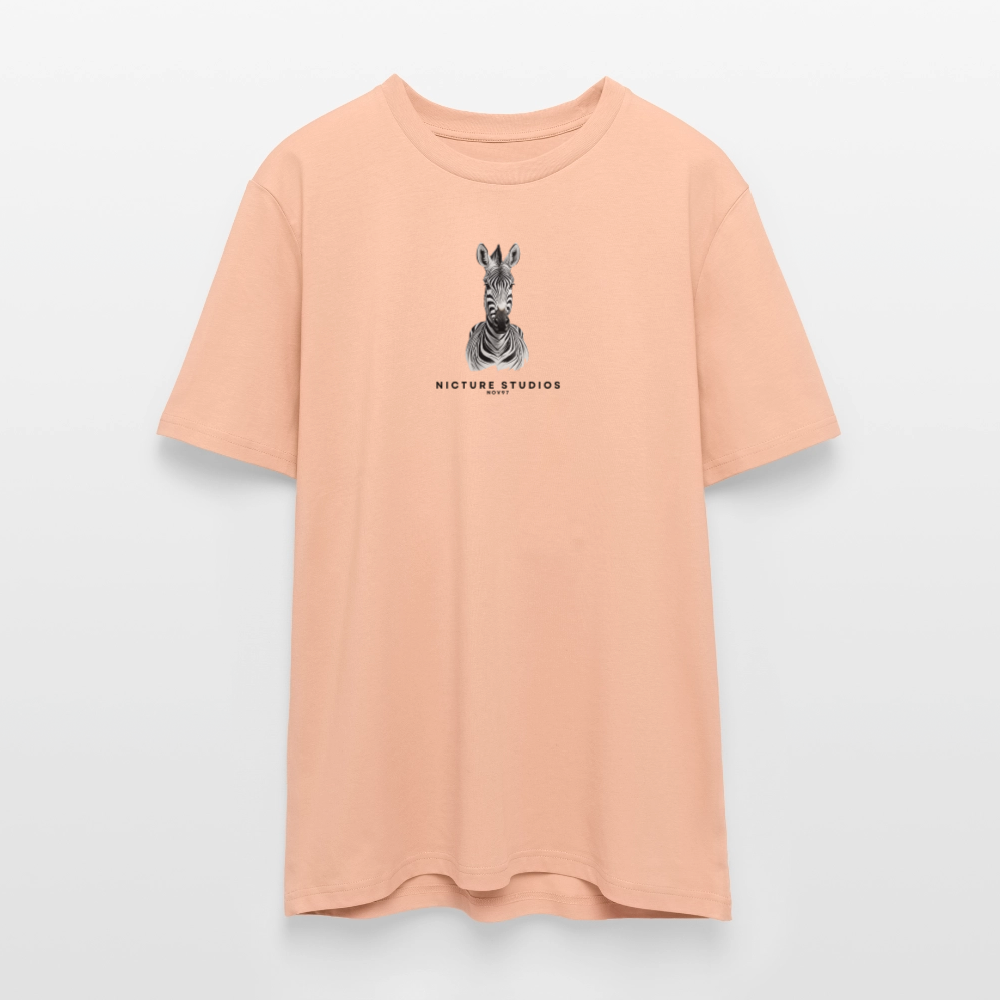 Zebra Unisex Bio-T-Shirt - Pfirsich