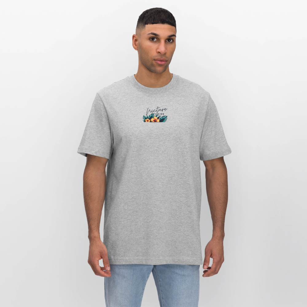 Surf Relaxed Fit Unisex Bio-T-Shirt - Grau meliert