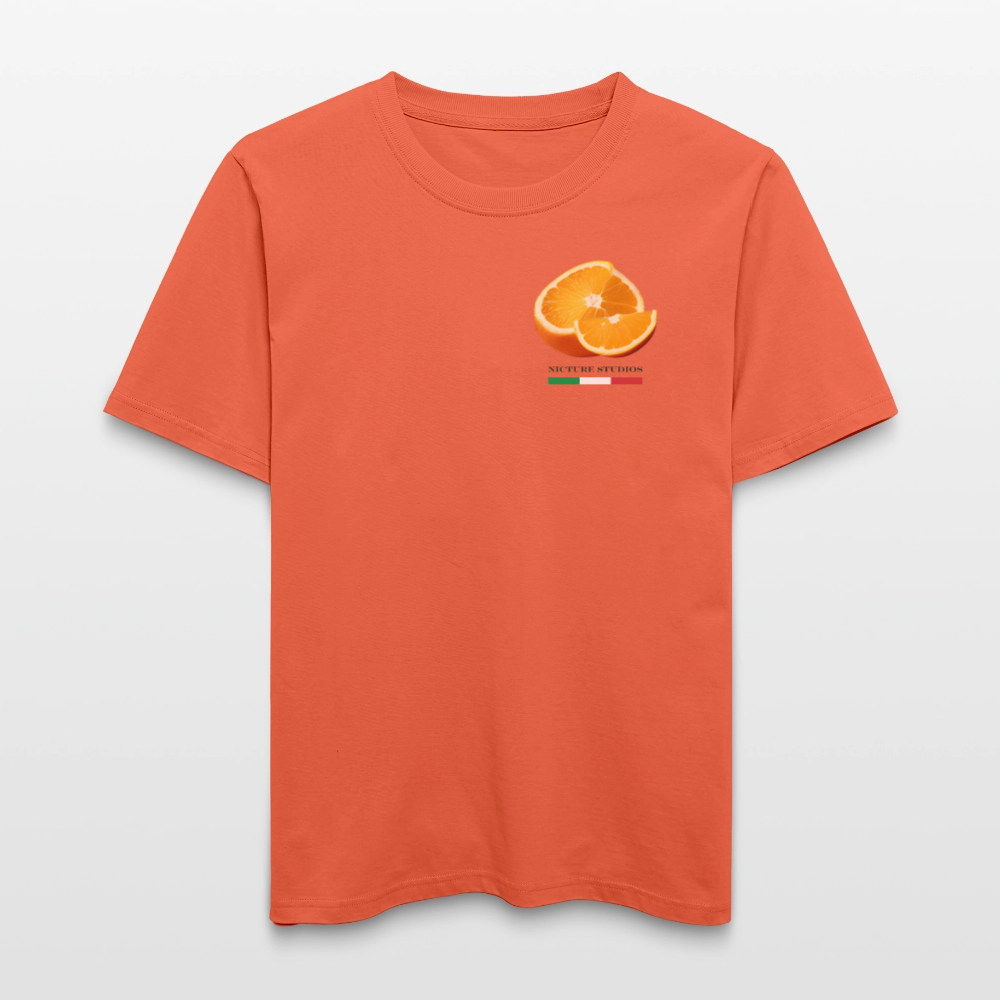"Arancia due" Relaxed Fit Unisex Bio-T-Shirt - Hellrot