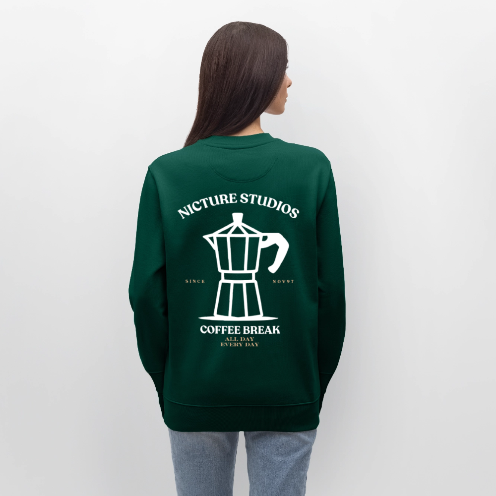 Coffee Break Unisex Bio-Sweatshirt - Forest