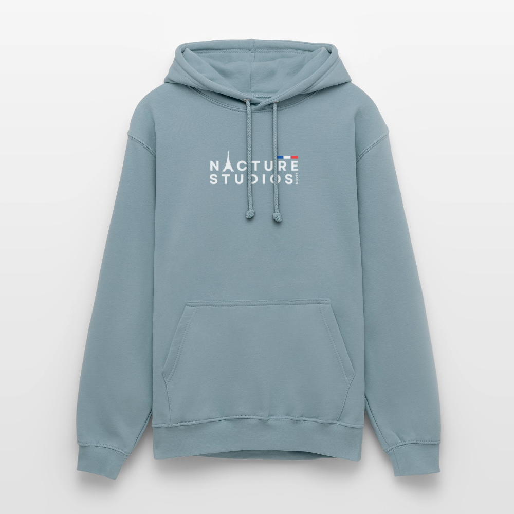 Paris Unisex Hoodie - Nebelblau