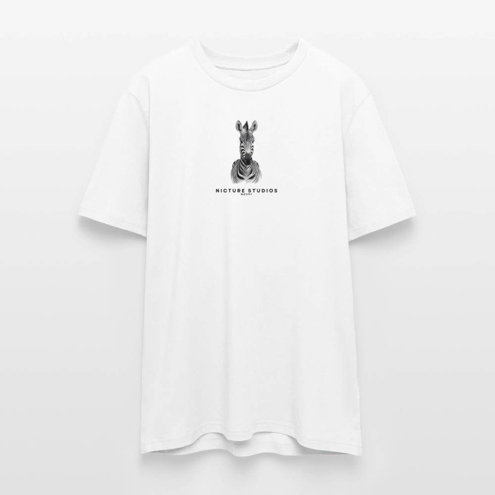 Zebra Unisex Bio-T-Shirt - Weiß