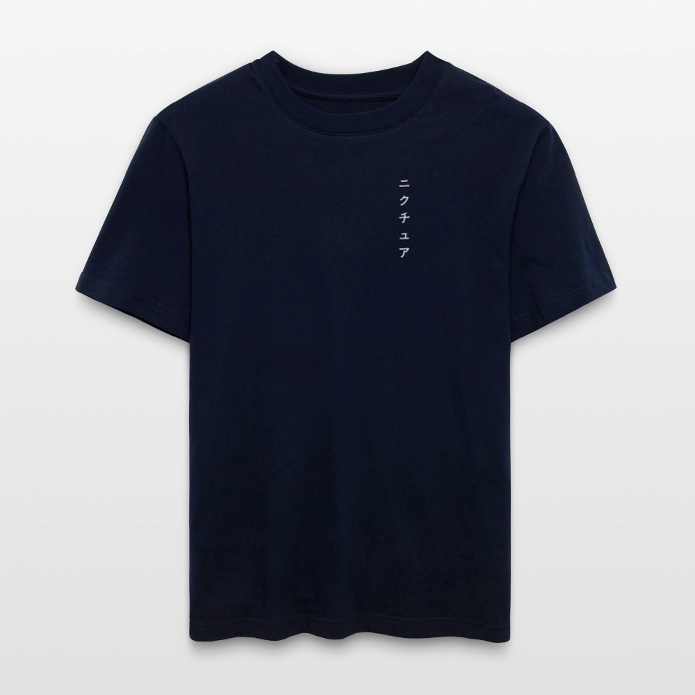 Buddhist Japanese Relaxed Fit Unisex Bio-T-Shirt - Navy