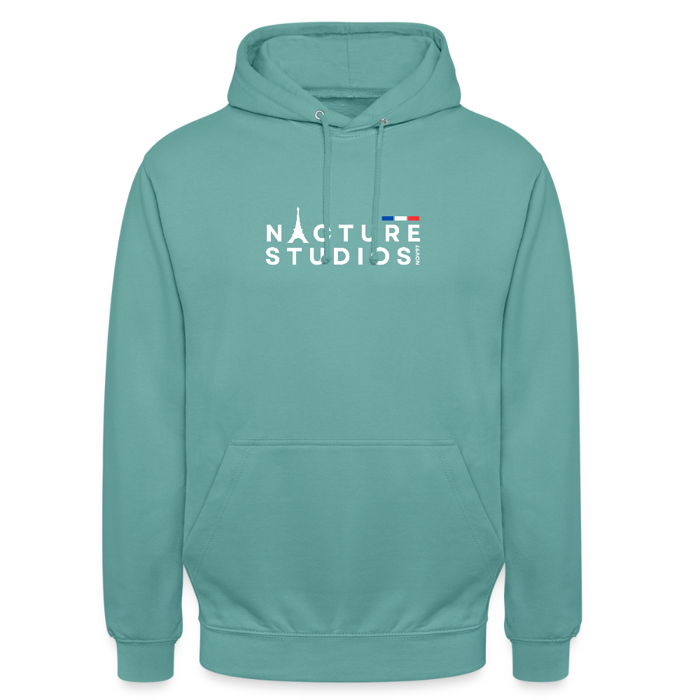 Paris Unisex Hoodie - Pastelltürkis