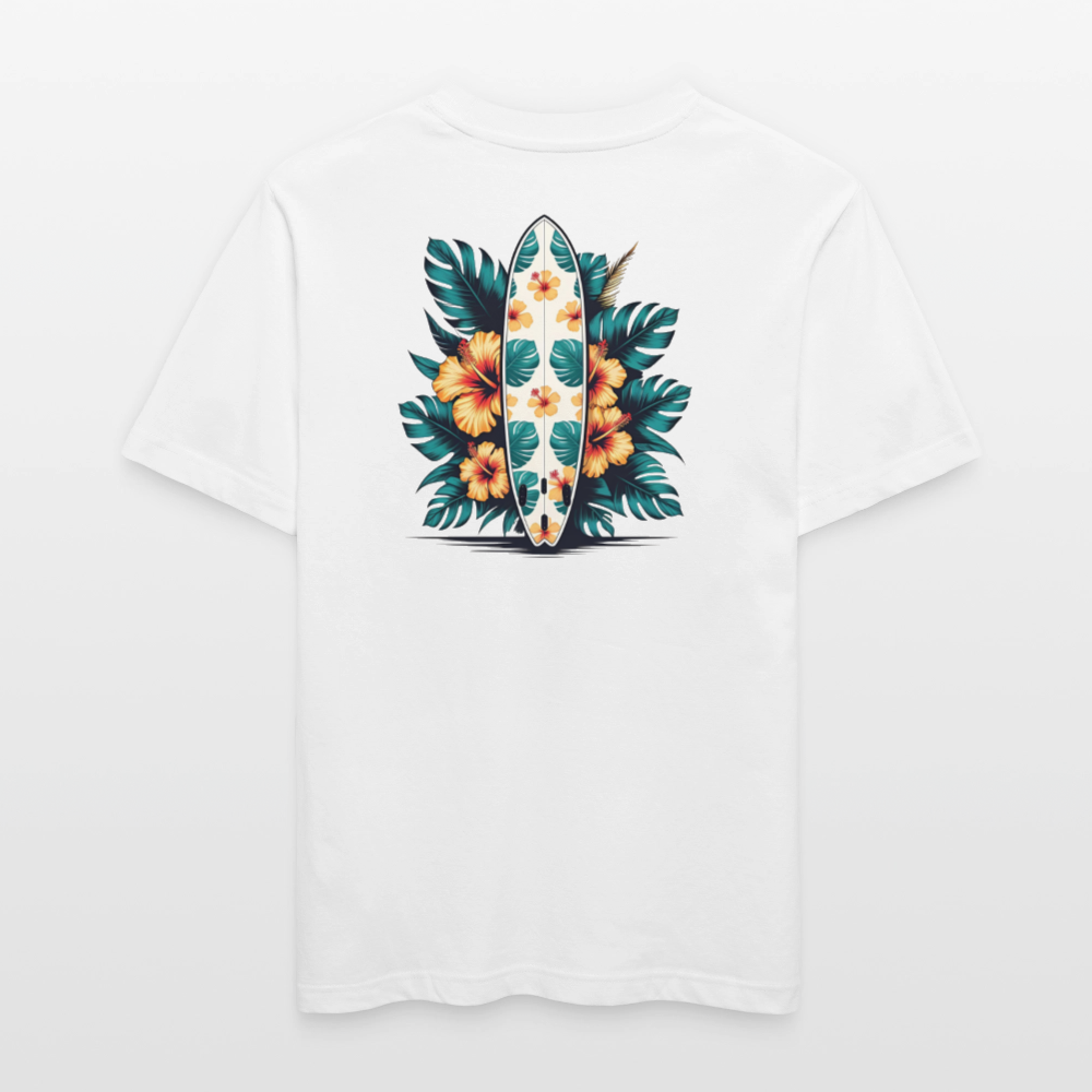 Surf Relaxed Fit Unisex Bio-T-Shirt - Weiß