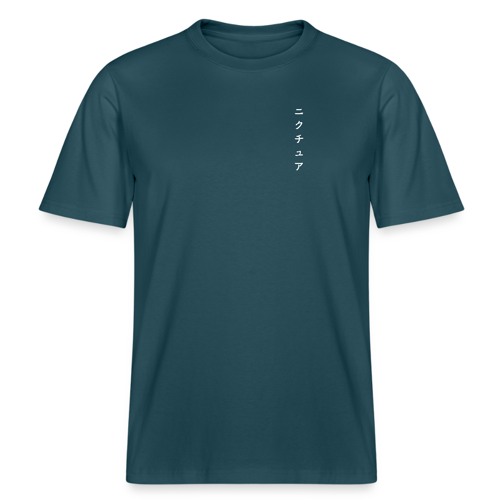 Buddhist Japanese Relaxed Fit Unisex Bio-T-Shirt - Dunkles Petrol