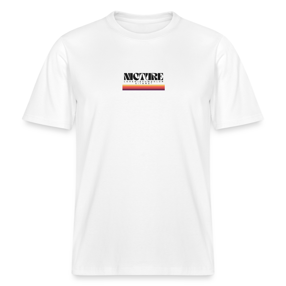 Lorem Ipsum Relaxed Fit Unisex Organic T-Shirt - Weiß