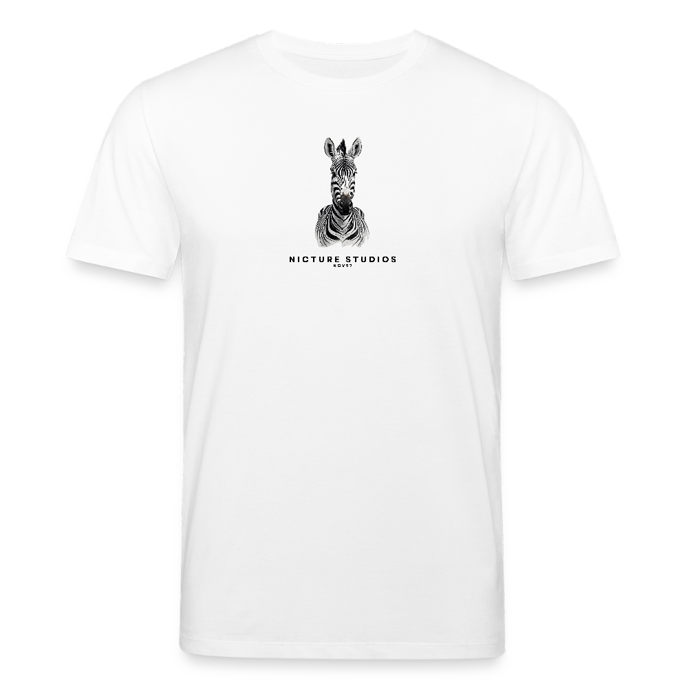 Zebra Unisex Bio-T-Shirt - Weiß