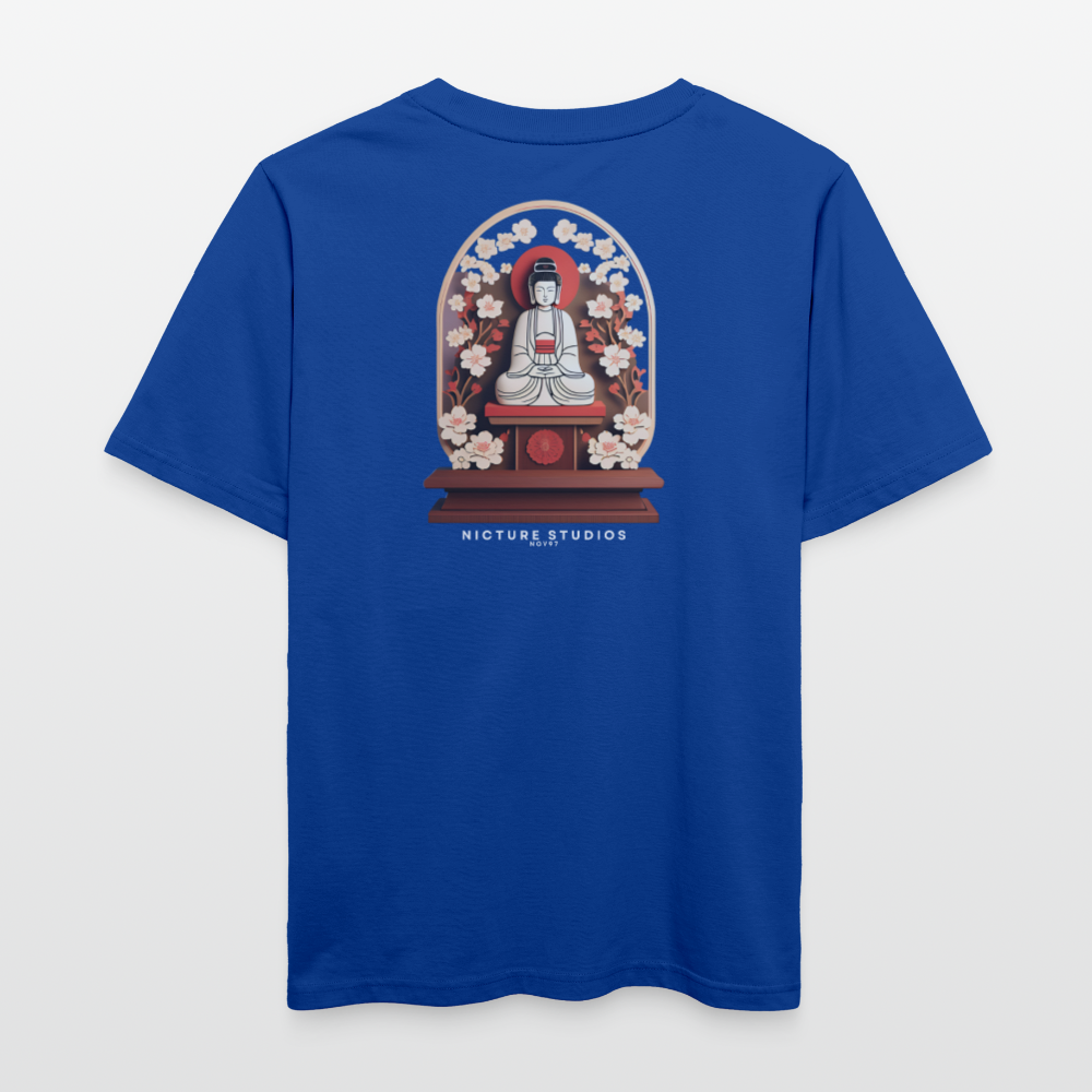 Buddhist Japanese Relaxed Fit Unisex Bio-T-Shirt - Dunkelblau