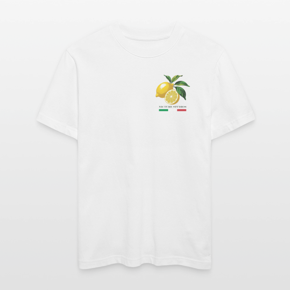 "Limone" Relaxed Fit Unisex Bio-T-Shirt - Weiß