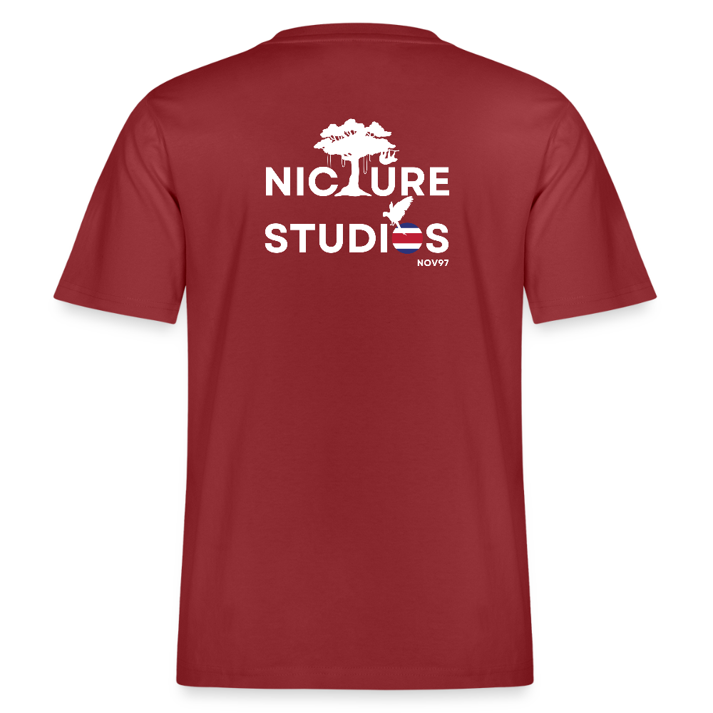 Costa Rica Pura Vida Relaxed Fit Unisex Organic T-Shirt - Erdrot