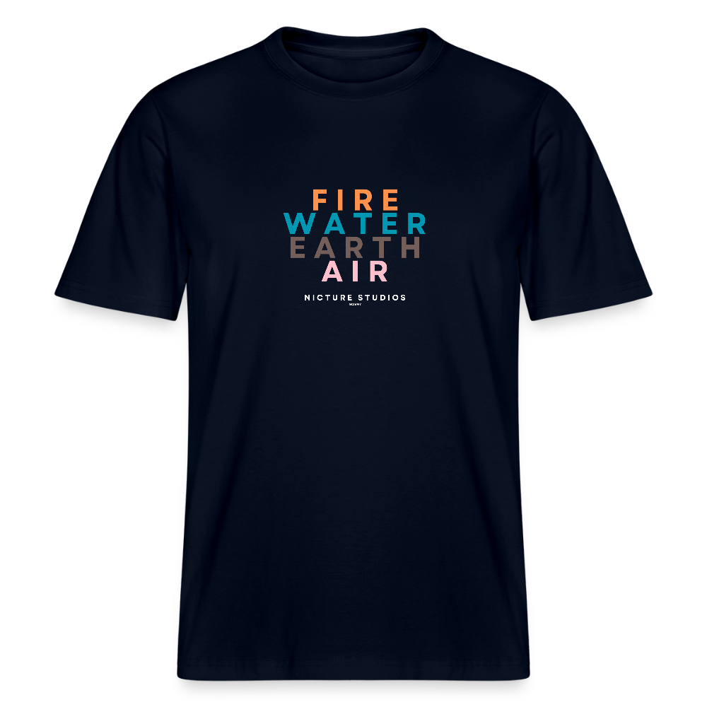 Elemental Relaxed Fit Unisex Organic T-Shirt - Navy