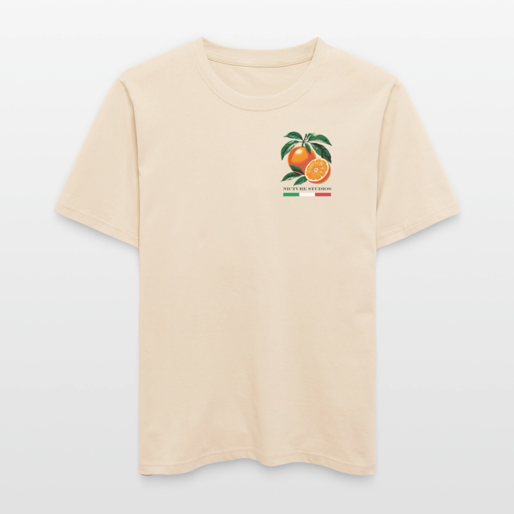"Arancia" Relaxed Fit Unisex Bio-T-Shirt - Weißgrau