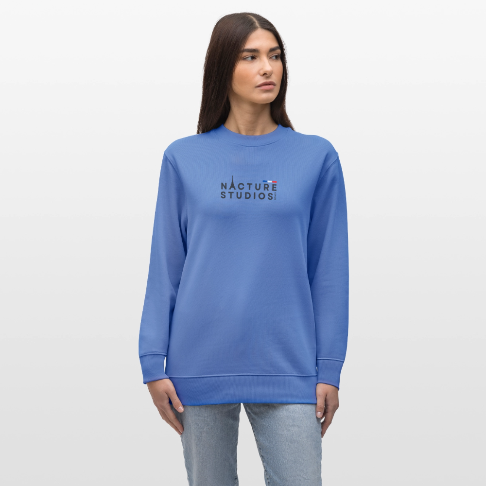 Paris Unisex Organic Sweatshirt - Blau