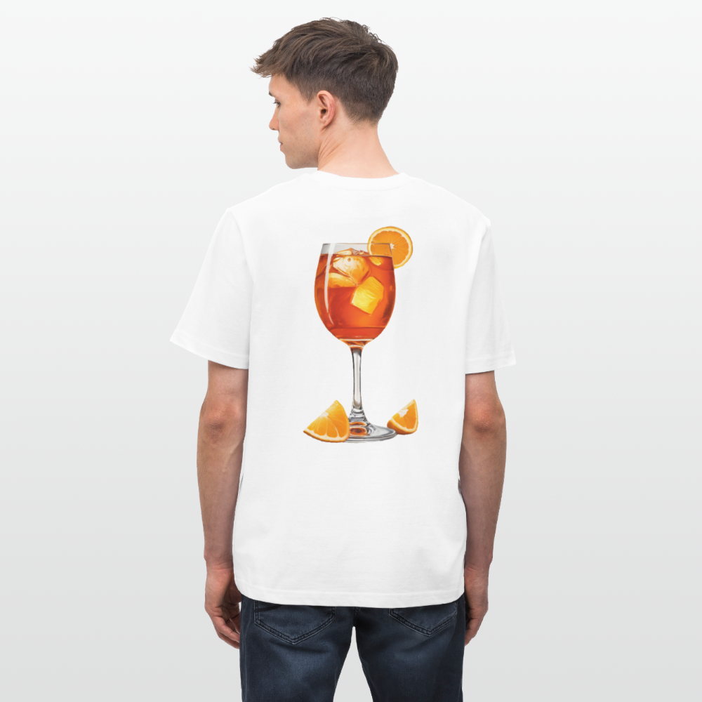"Arancia due" Relaxed Fit Unisex Bio-T-Shirt - Weiß