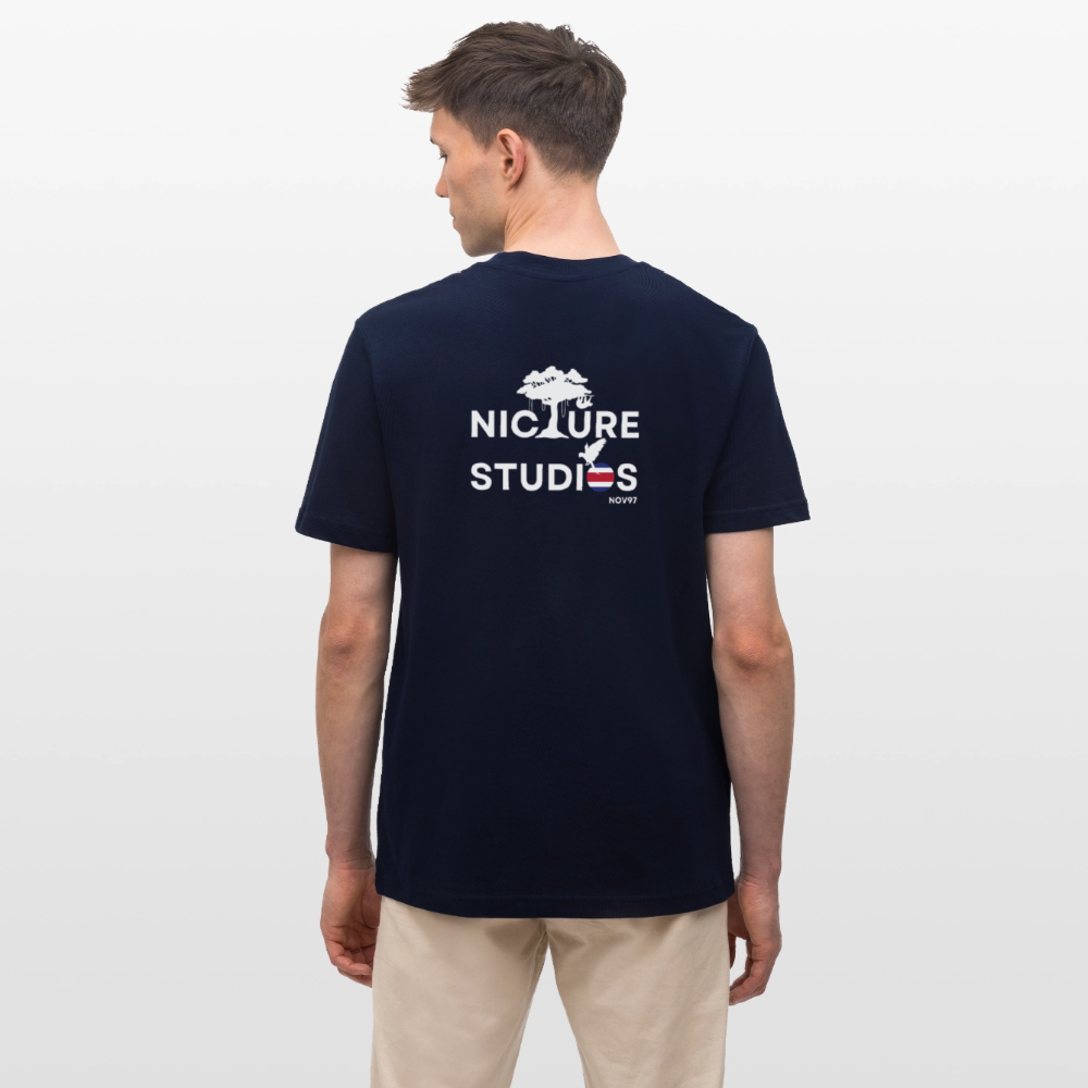 Costa Rica Pura Vida Relaxed Fit Unisex Organic T-Shirt - Navy
