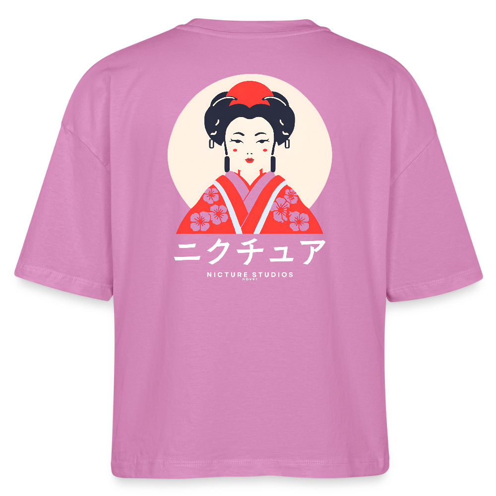 Japanese Geisha Womens Bio-T-Shirt - Pink