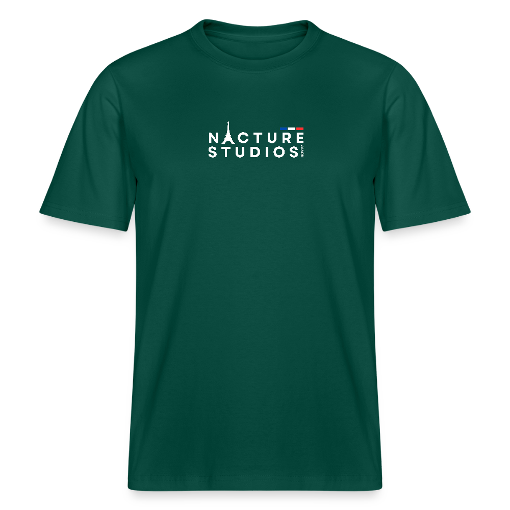 Paris Relaxed Fit Unisex Organic T-Shirt - Forest