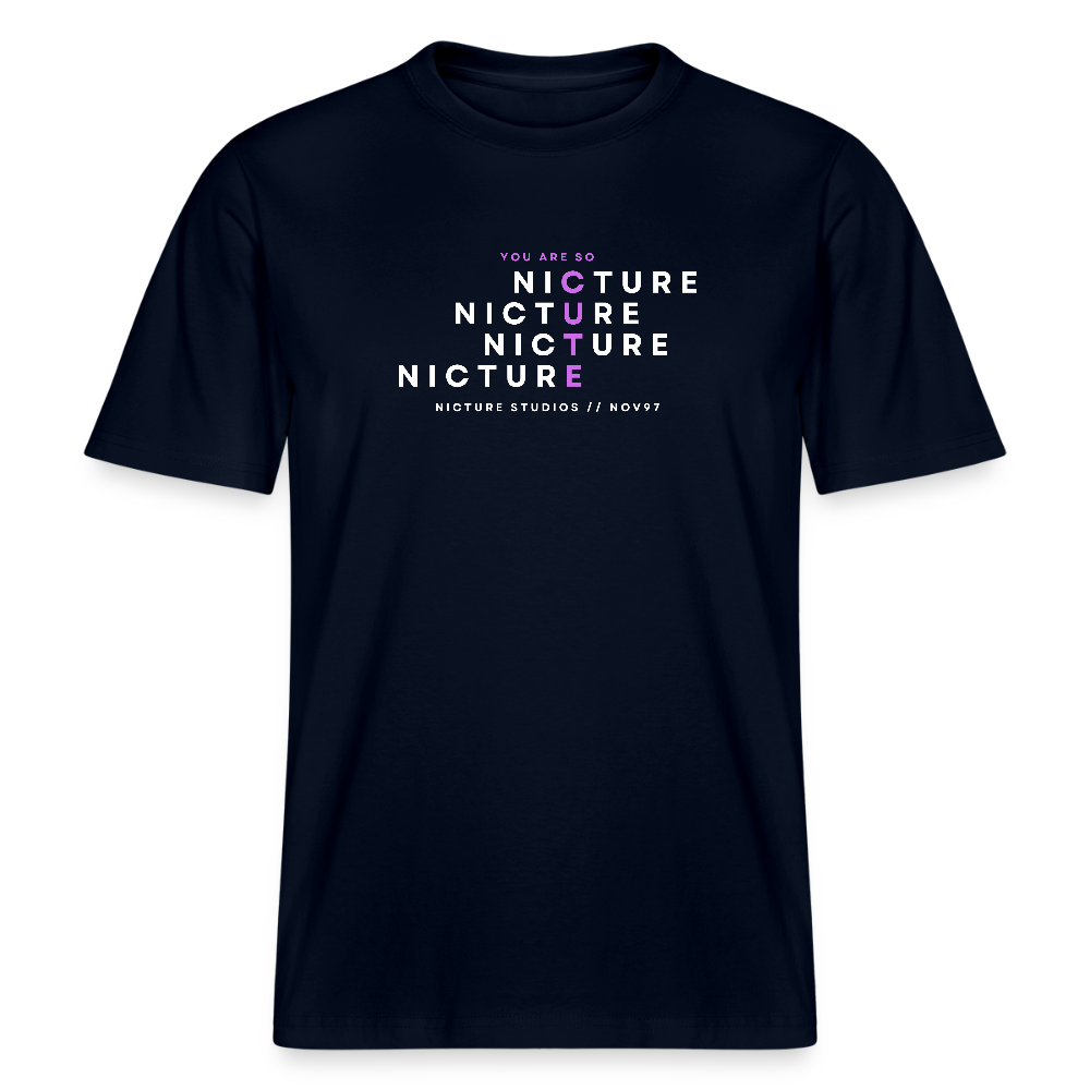 YOU ARE SO CUTE Relaxed Fit Unisex Organic T-Shirt - Navy