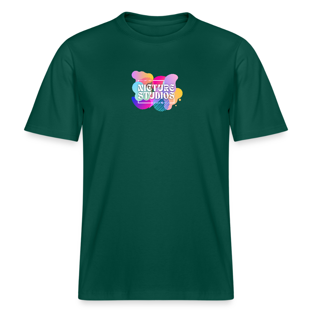 Abstract Relaxed Fit Unisex Organic T-Shirt - Forest