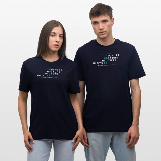 YOU LOOK PRETTY NICE Relaxed Fit Unisex Organic T-Shirt - Navy