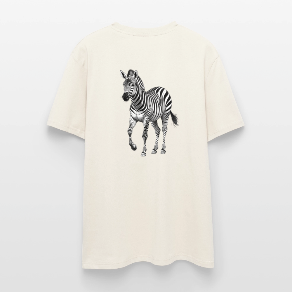 Zebra Unisex Bio-T-Shirt - Naturweiß