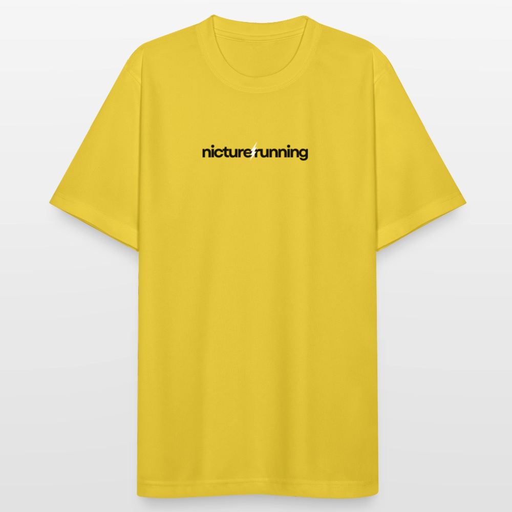 Nicture Running atmungsaktives Sportshirt - Sonnengelb