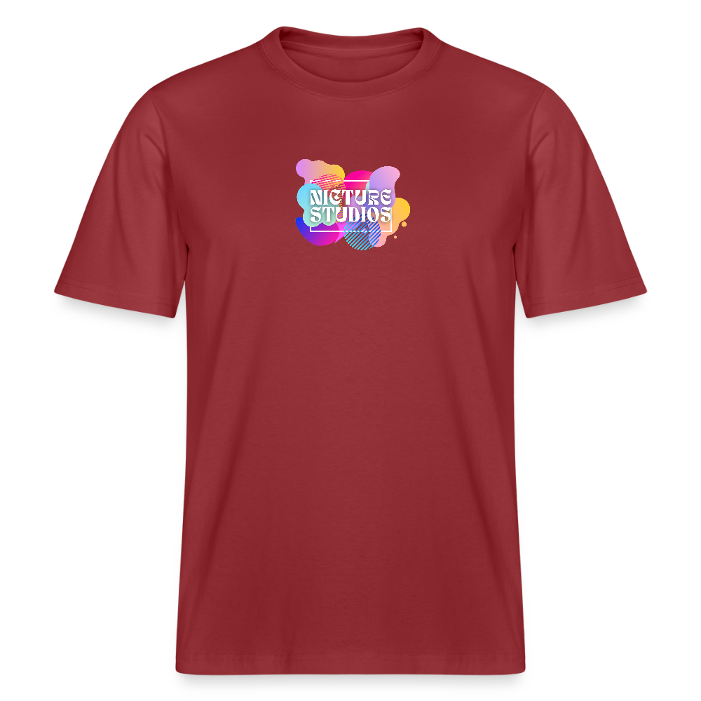 Abstract Relaxed Fit Unisex Organic T-Shirt - Erdrot