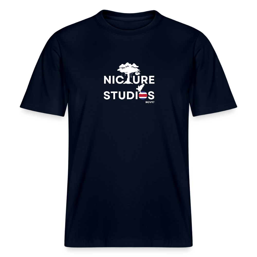 Costa Rica Relaxed Fit Unisex Organic T-Shirt - Navy
