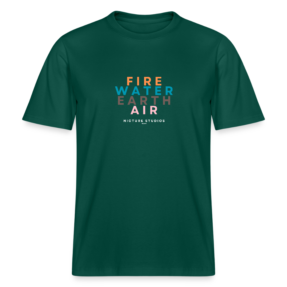 Elemental Relaxed Fit Unisex Organic T-Shirt - Forest