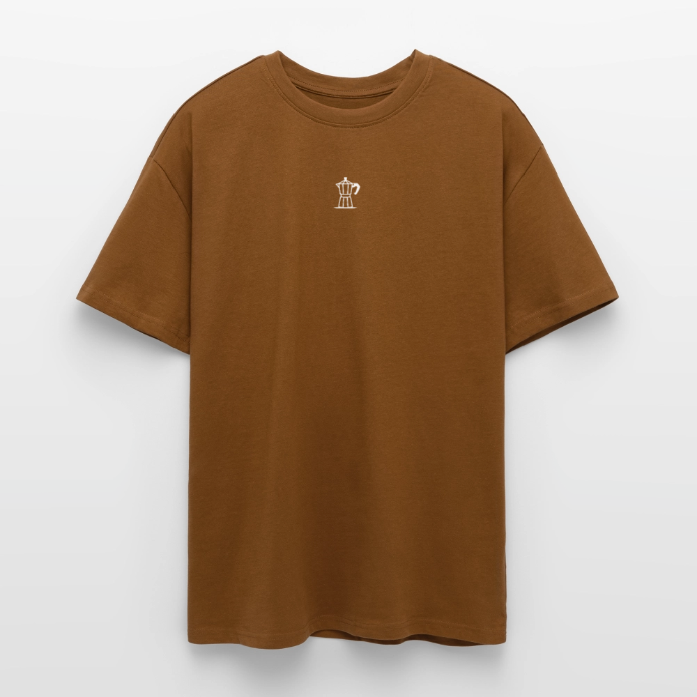 Coffee Break Heavy Oversize T-Shirt - Toffee