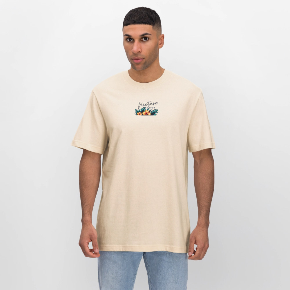 Surf Relaxed Fit Unisex Bio-T-Shirt - Weißgrau