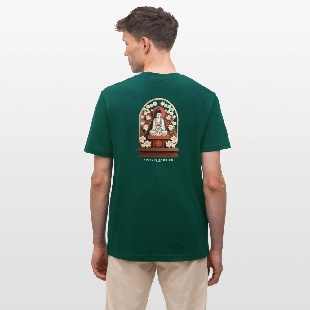 Buddhist Japanese Relaxed Fit Unisex Bio-T-Shirt - Forest