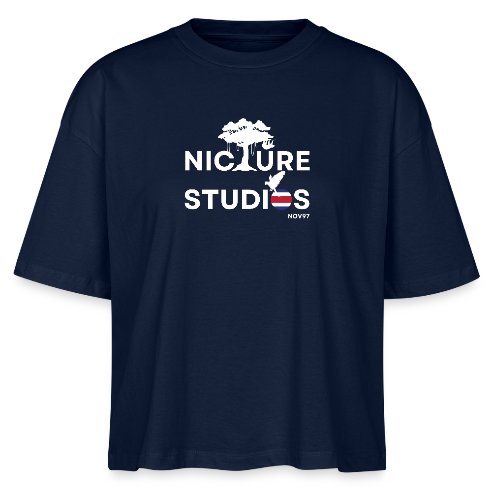 Costa Rica Women’s Boxy Organic T-Shirt - Navy