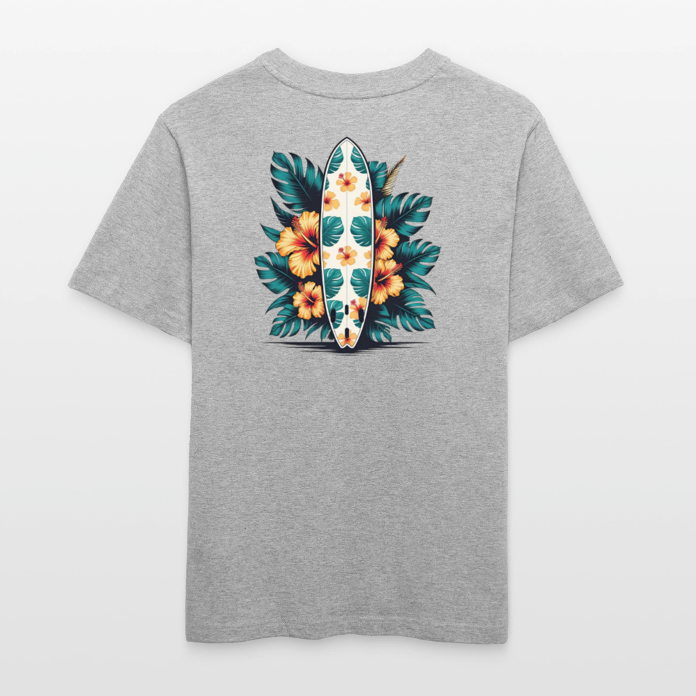 Surf Relaxed Fit Unisex Bio-T-Shirt - Grau meliert