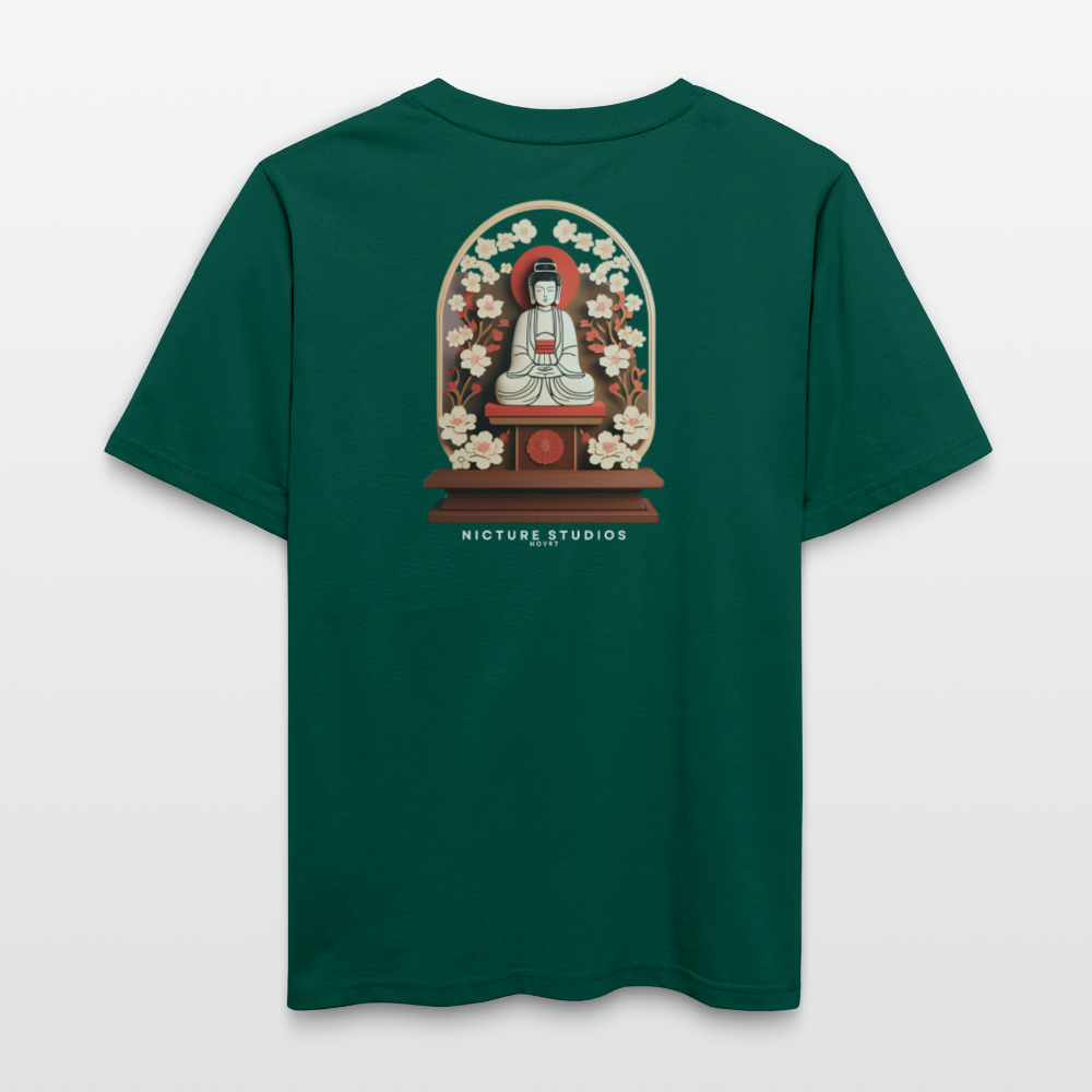 Buddhist Japanese Relaxed Fit Unisex Bio-T-Shirt - Forest