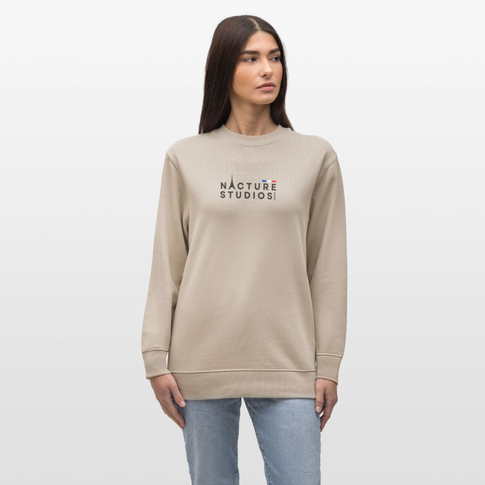 Paris Unisex Organic Sweatshirt - Beige
