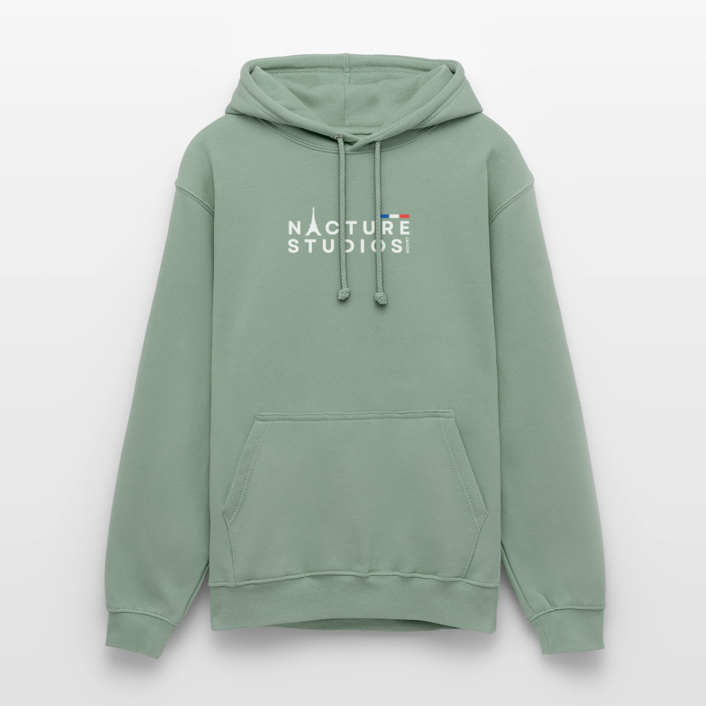 Paris Unisex Hoodie - Graugrün
