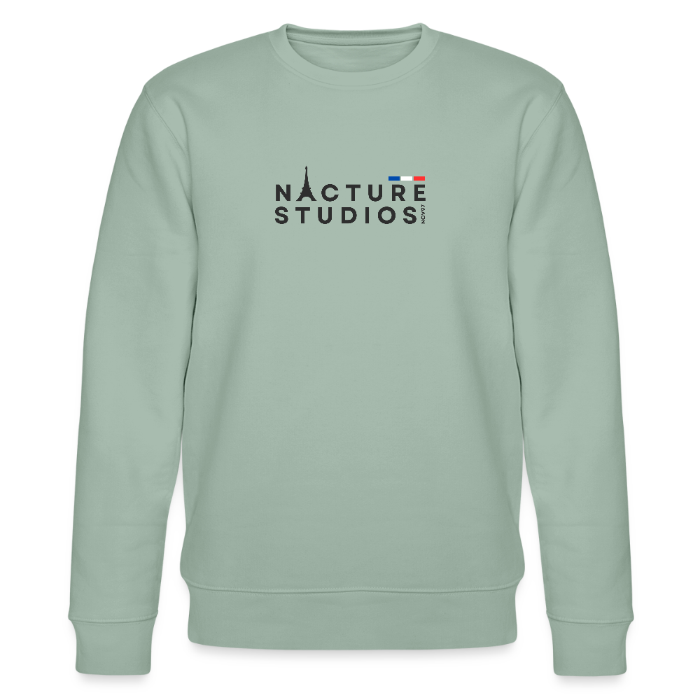 Paris Unisex Organic Sweatshirt - Helles Graugrün