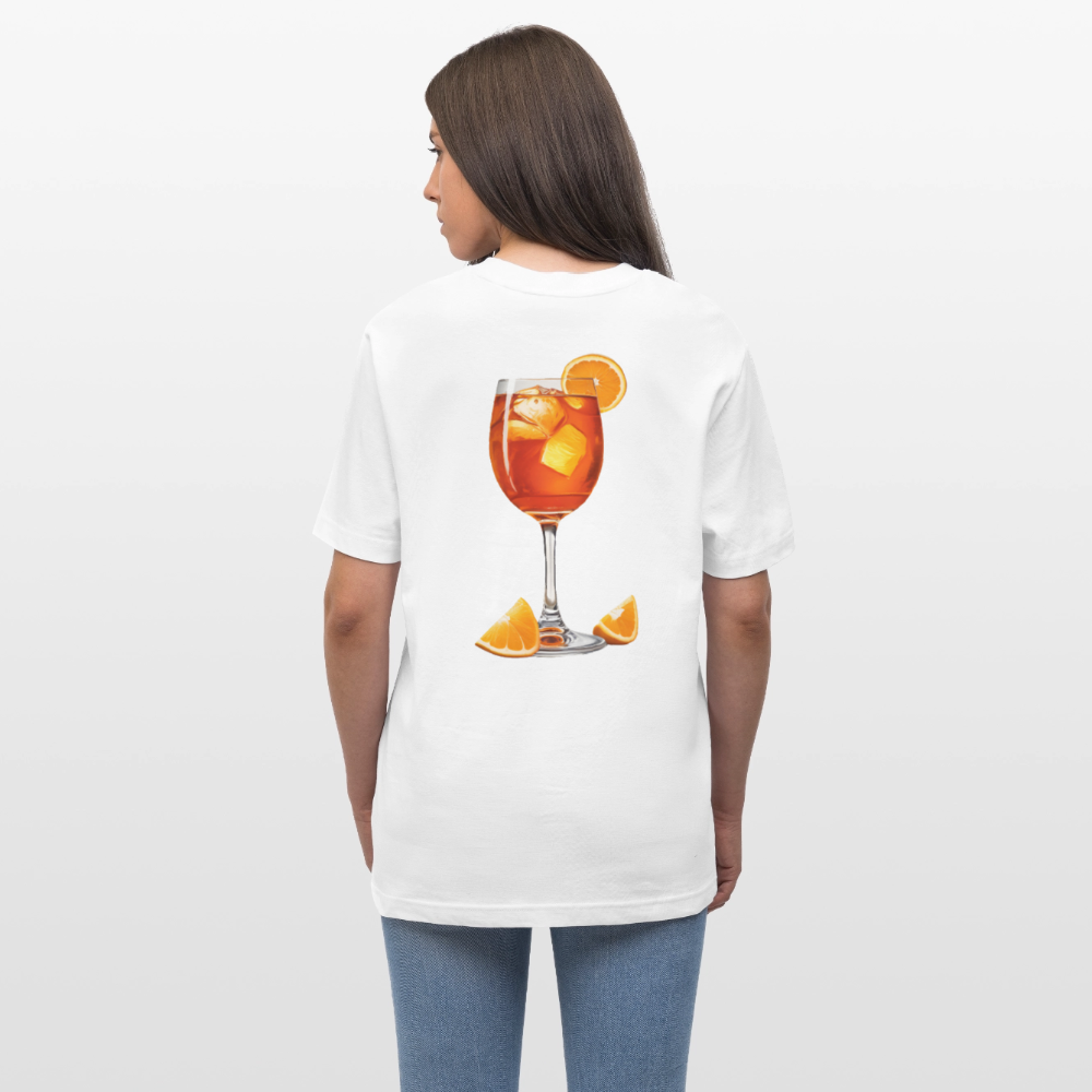 "Arancia due" Relaxed Fit Unisex Bio-T-Shirt - Weiß