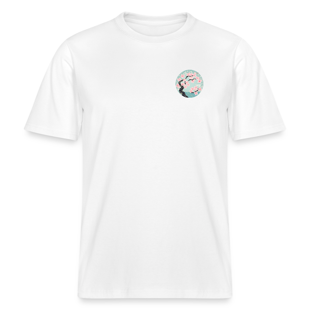 Cherry Blossom Japanese Relaxed Fit Unisex Bio-T-Shirt - Weiß