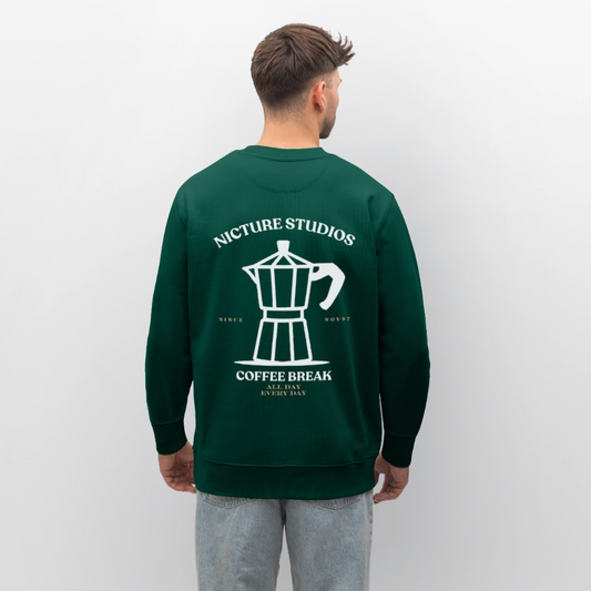 Coffee Break Unisex Bio-Sweatshirt - Forest