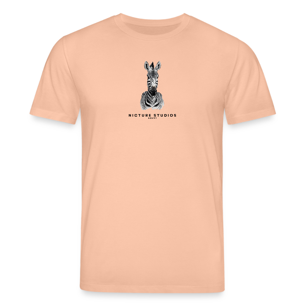 Zebra Unisex Bio-T-Shirt - Pfirsich