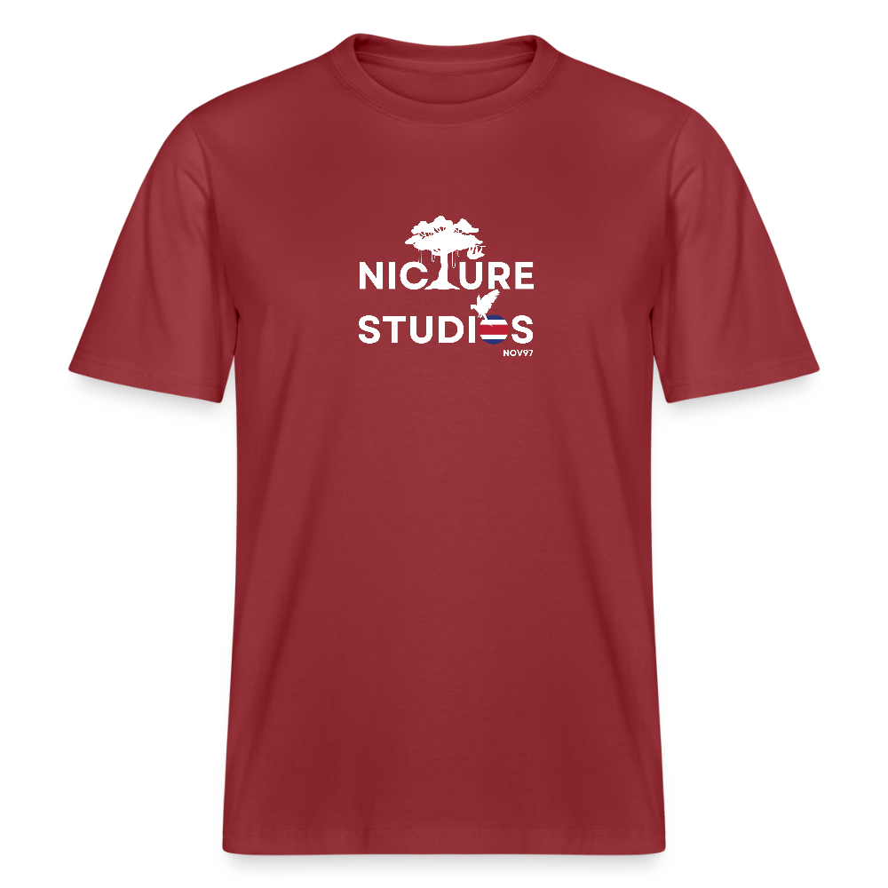Costa Rica Relaxed Fit Unisex Organic T-Shirt - Erdrot